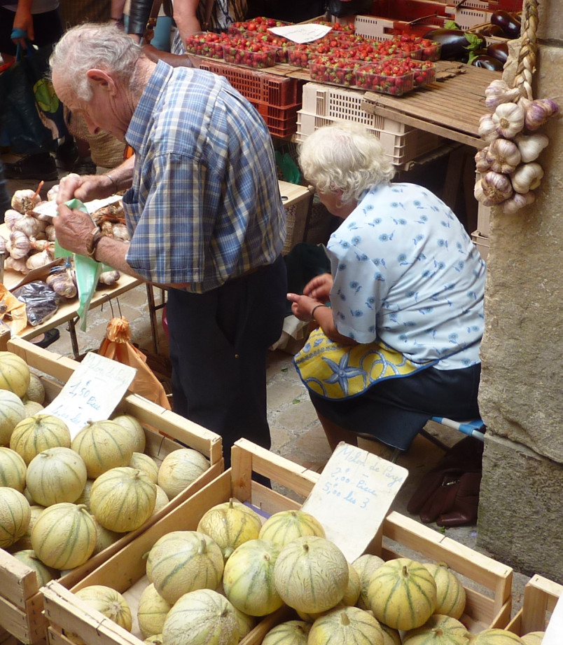 les vieux et les melons